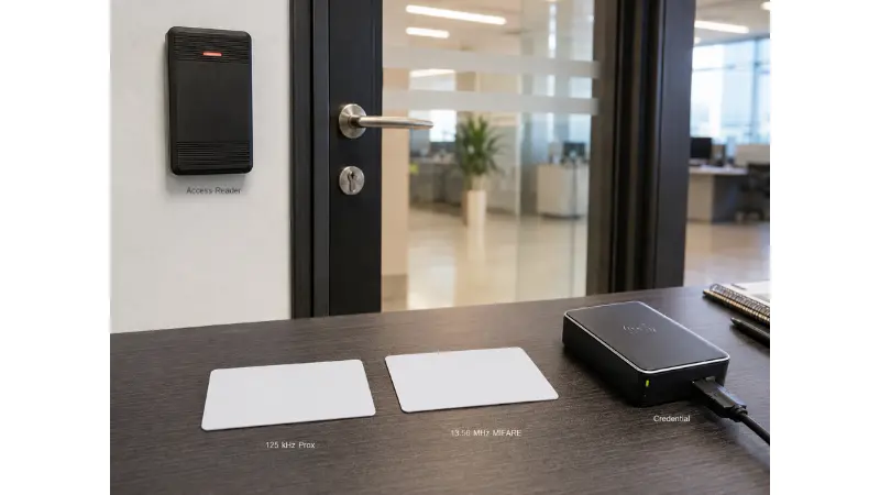 MIFARE card and 125 kHz proximity card compared for access control MIFARE card and 125 kHz proximity card compared for access control